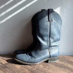Wrangler Blue Heeled Boots